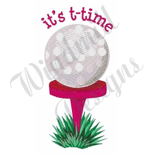 Golf Tee Time Machine Embroidery Design Embroidery Designs Etsy
