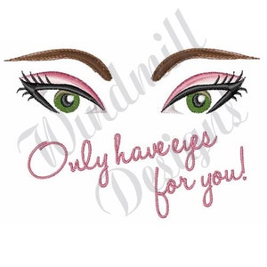 Have Eyes For You Machine Embroidery Design, Embroidery Designs, Machine Embroidery, Embroidery Patterns, Embroidery Files, Instant Download