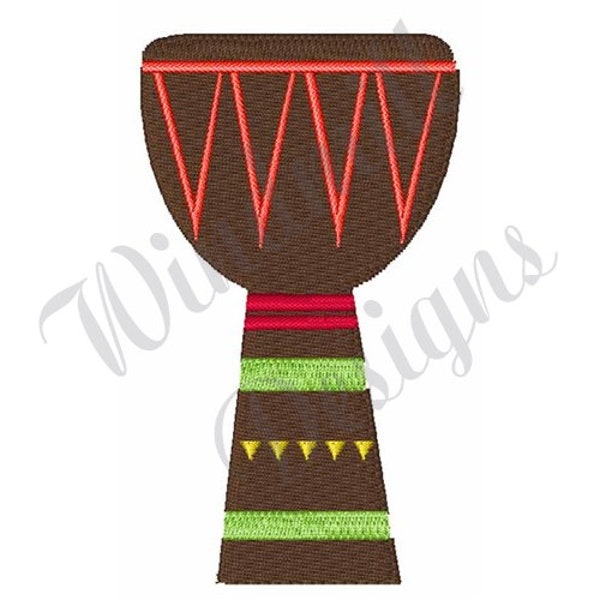 African Djembe Drum - Machine Embroidery Design, Embroidery Designs, Machine Embroidery, Embroidery Patterns & Files, Instant Download