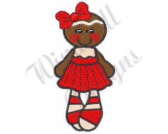 Gingerbread Girl -Machine Embroidery Design, Embroidery Designs, Machine Embroidery, Embroidery Patterns, Embroidery Files, Instant Download