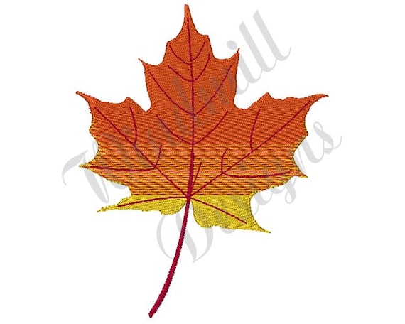 Autumn Maple Leaf Machine Embroidery Design, Embroidery Designs