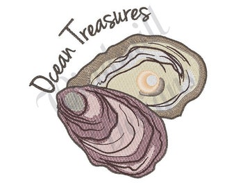 Oyster - Diseño de bordado a máquina, diseños de bordado, bordado a máquina, patrones de bordado, archivos de bordado, descarga instantánea