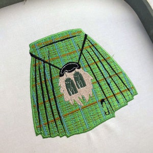 Kilt Machine Embroidery Design, Embroidery Designs, Machine Embroidery, Embroidery Patterns, Embroidery Files, Instant Download