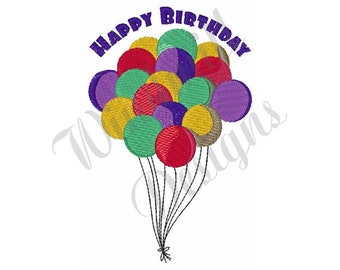 Happy Birthday - Machine Embroidery Design, Embroidery Designs, Machine Embroidery, Embroidery Patterns, Embroidery Files, Instant Download