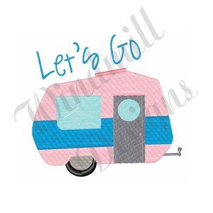 Lets Go Camping - Machine Embroidery Design, Embroidery Designs, Machine Embroidery, Embroidery Patterns, Embroidery Files, Instant Download