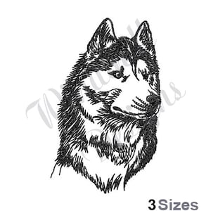Husky sibérien - motif de broderie Machine, motifs de broderie, broderie machine, motifs de broderie, fichiers de broderie, téléchargement immédiat