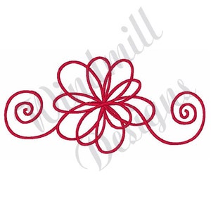 Swirl Flower - Machine Embroidery Design, Embroidery Designs, Machine Embroidery, Embroidery Patterns, Embroidery Files, Instant Download