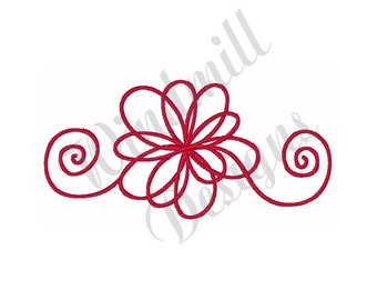 Wirbel Blume - Maschine Stickerei Design, Stickerei Designs, Maschine Stickerei, Stickmuster, Stickdateien, Instant Download