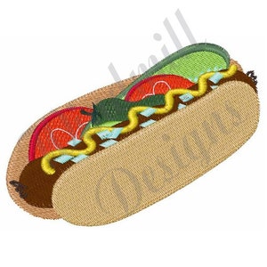 Hot Dog - Machine Embroidery Design, Embroidery Designs, Machine Embroidery, Embroidery Patterns, Embroidery Files, Instant Download