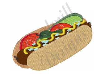 Hot Dog - Machine Embroidery Design, Embroidery Designs, Machine Embroidery, Embroidery Patterns, Embroidery Files, Instant Download