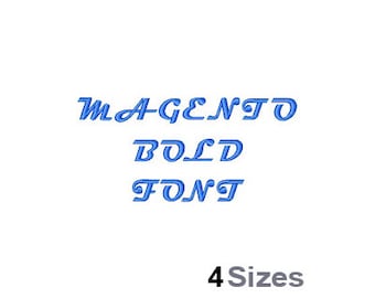 Magento Bold Machine Embroidery Font Instant Download Embroidery Alphabet BX Font