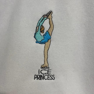 Ice Princess Figure Skating - Machine Embroidery Design, Embroidery Designs, Machine Embroidery, Embroidery Patterns, Instant Download