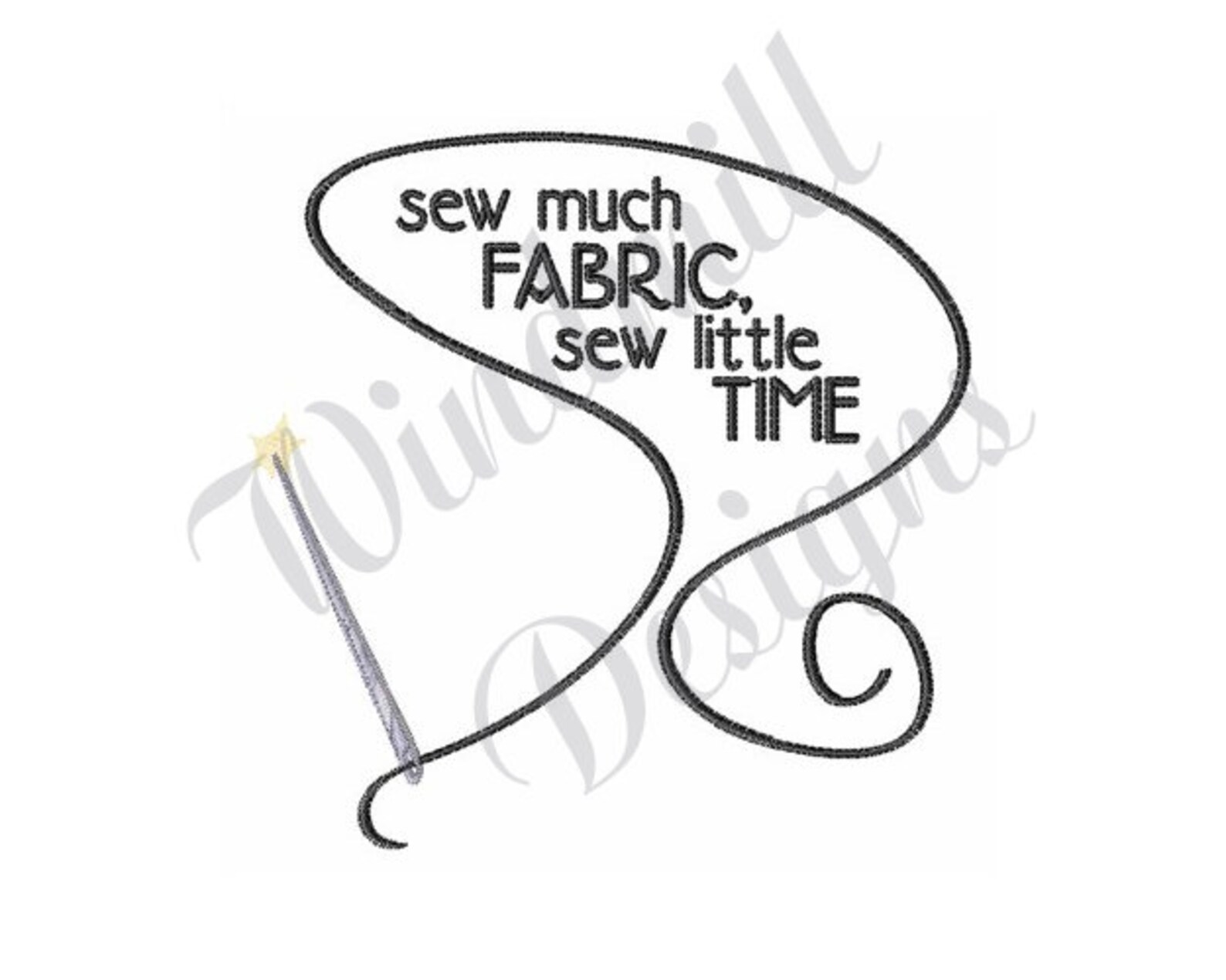 Sewing Needle Sewing Thread Machine Embroidery Design Etsy