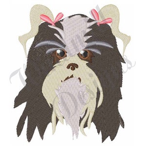 Shih Tzu Dog - Machine Embroidery Design, Embroidery Designs, Embroidery Patterns, Embroidery Files, Instant Download