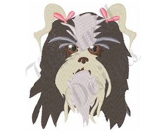 Shih Tzu Dog - Machine Embroidery Design, Embroidery Designs, Embroidery Patterns, Embroidery Files, Instant Download