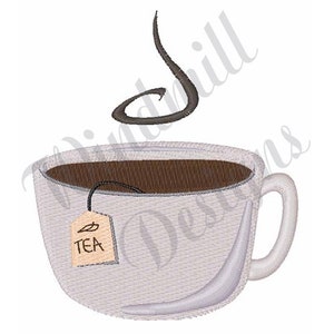 Tea Cup - Machine Embroidery Design, Embroidery Designs, Machine Embroidery, Embroidery Patterns, Embroidery Files, Instant Download