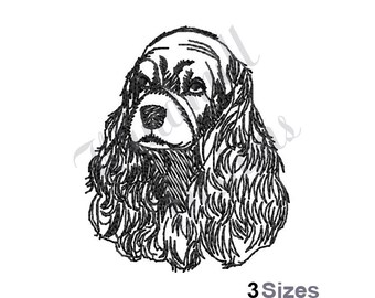 Cocker Spaniel - Machine Embroidery Design, Embroidery Designs, Machine Embroidery, Embroidery Patterns, Embroidery Files, Instant Download
