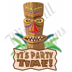 Wooden Tiki - Machine Embroidery Design, Embroidery Designs, Machine Embroidery, Embroidery Patterns, Embroidery Files, Instant Download