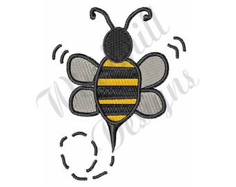 Cute Bumble Bee - Machine Embroidery Design, Embroidery Designs, Embroidery Patterns, Embroidery Files, Instant Download