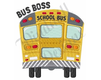 School Bus - Machine Embroidery Design, Embroidery Designs, Machine Embroidery, Embroidery Patterns, Embroidery Files, Instant Download