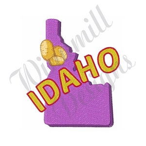 Idaho State - Machine Embroidery Design, Embroidery Designs, Machine Embroidery, Embroidery Patterns, Embroidery Files, Instant Download