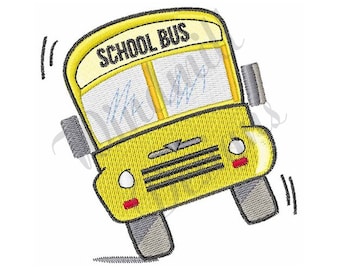 School Bus - Machine Embroidery Design, Embroidery Designs, Machine Embroidery, Embroidery Patterns, Embroidery Files, Instant Download