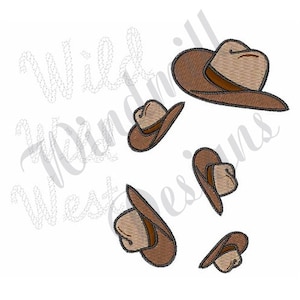 Cowboy Hat - Machine Embroidery Design, Embroidery Designs, Embroidery Patterns, Embroidery Files, Instant Download