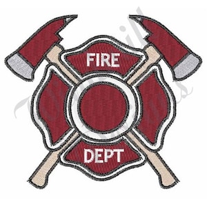 Fire Rescue Logo -Machine Embroidery Design, Embroidery Designs, Machine Embroidery, Embroidery Patterns, Embroidery Files, Instant Download