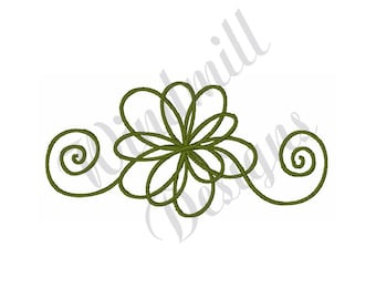 Floral Wirbel - Maschine Stickerei Design, Stickerei Designs, Maschine Stickerei, Stickmuster, Stickdateien, Instant Download
