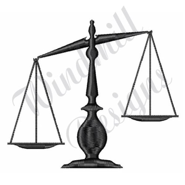 Scales Of Justice Machine Embroidery Design, Embroidery Designs, Machine Embroidery, Embroidery Patterns, Embroidery Files, Instant Download