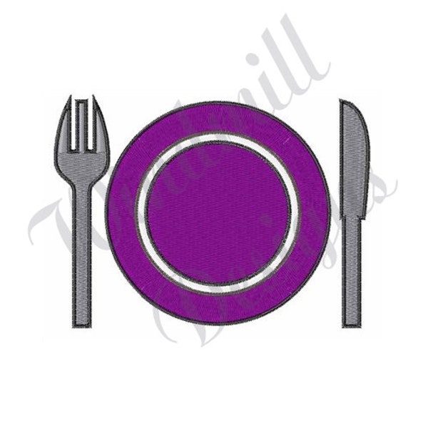 Place Setting - Machine Embroidery Design, Embroidery Designs, Embroidery Patterns, Embroidery Files, Instant Download