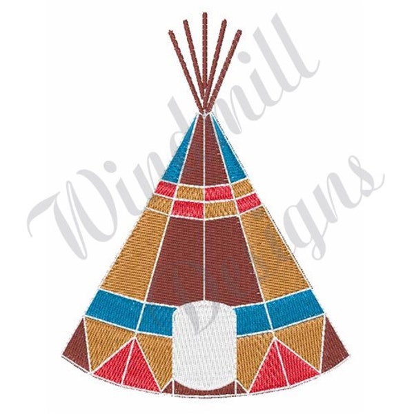 Indian Teepee - Machine Embroidery Design, Embroidery Designs, Machine Embroidery, Embroidery Patterns, Embroidery Files, Instant Download