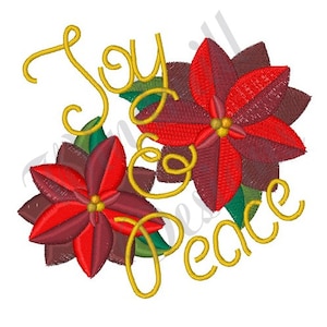 Joy & Peace - Conception de broderie à la machine, Dessins de broderie, Broderie à la machine, Motifs de broderie, Fichiers de broderie, Téléchargement instantané