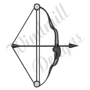 Compound Bow & Arrow - Machine Embroidery Design, Embroidery Designs, Machine Embroidery, Embroidery Patterns, Instant Download