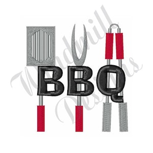 Bbq Tools - Machine Embroidery Design, Embroidery Designs, Machine Embroidery, Embroidery Patterns, Embroidery Files, Instant Download