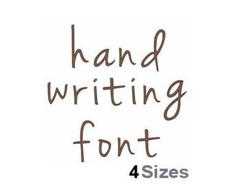 Hand Writing Machine Embroidery Font, Embroidery Alphabet, Embroidery Designs, Embroidery Patterns, Embroidery Files, Instant Download