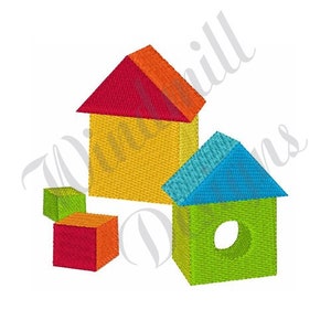 Building Blocks - Machine Embroidery Design, Embroidery Designs, Machine Embroidery, Embroidery Patterns, Embroidery Files, Instant Download