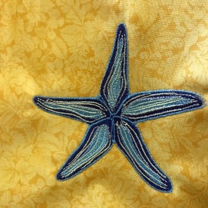 Ripple Starfish - Machine Embroidery Design, Embroidery Designs, Machine Embroidery, Embroidery Patterns & Files, Instant Download