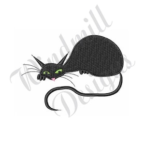 Halloween Black Cat - Machine Embroidery Design, Embroidery Designs, Embroidery, Embroidery Patterns, Embroidery Files, Instant Download