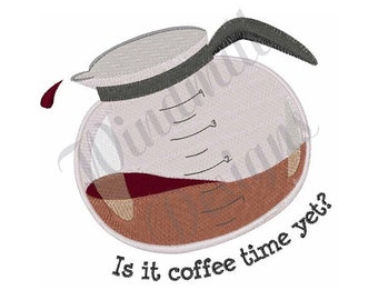 Coffee Time - Machine Embroidery Design, Embroidery Designs, Embroidery Patterns, Embroidery Files, Instant Download