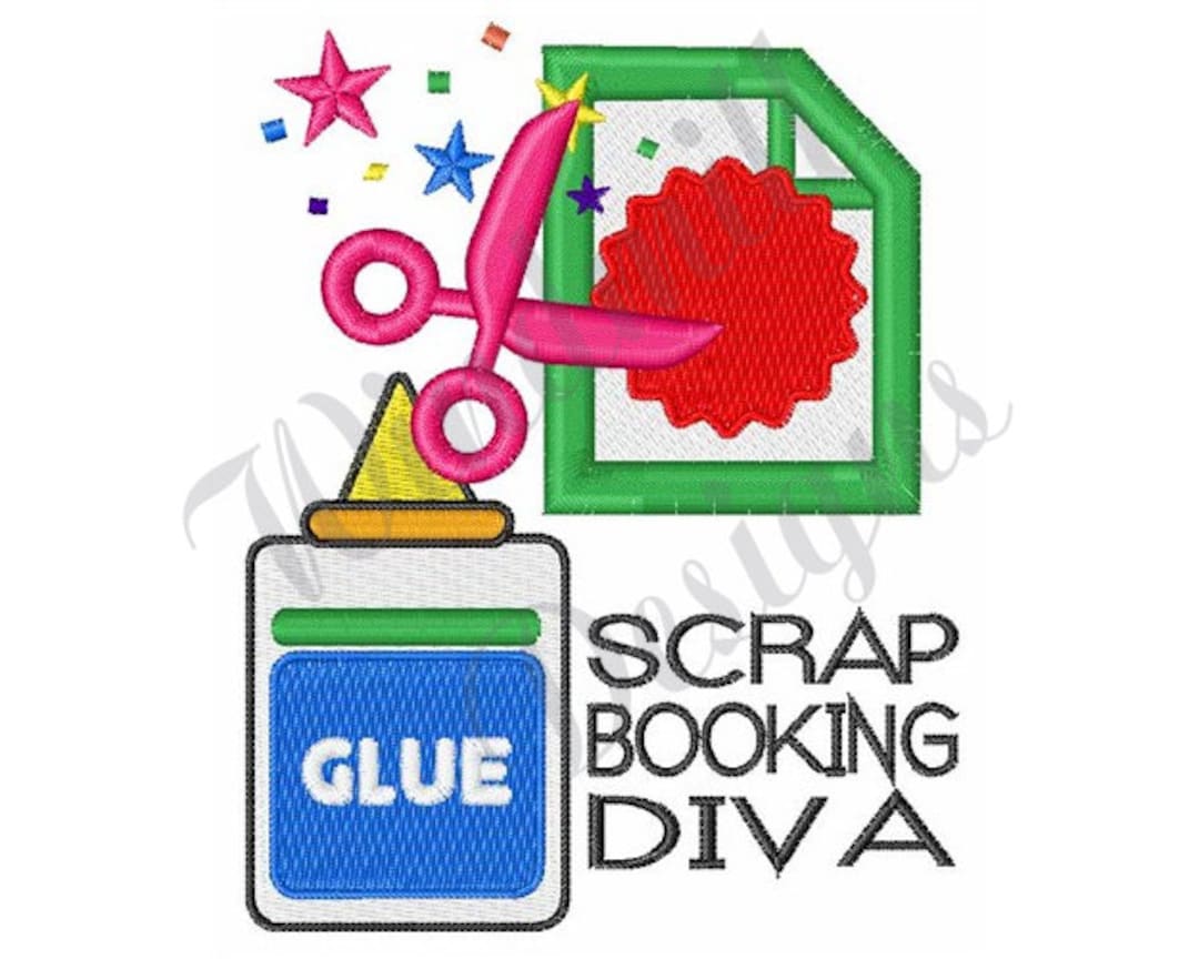 Scrapbooking Diva Machine Embroidery Design, Embroidery Designs, Machine Embroidery, Embroidery