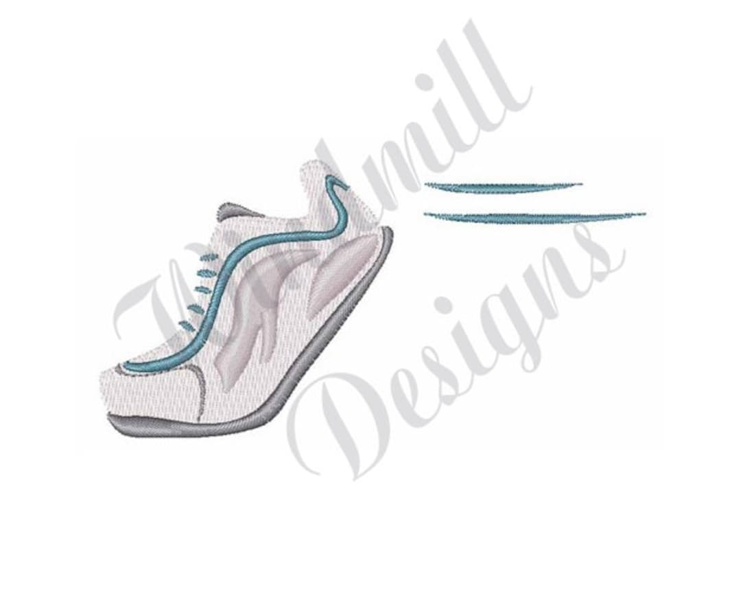 Running Shoes Machine Embroidery Design, Embroidery Designs, Machine