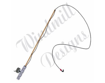 Fishing Rod - Machine Embroidery Design, Embroidery Designs, Machine Embroidery, Embroidery Patterns, Embroidery Files, Instant Download