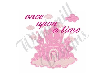 Schloss Prinzessin - Stickdatei, Stickdatei, Maschinenstickerei, Stickmuster, Stickdateien, Instant Download