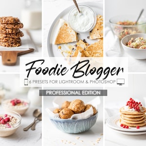 FOOD LIGHTROOM PRESETS, Bright Food Presets, Food Blogger Presets, Mobile Desktop Presets, White Clean Presets, Instagram Natural Presets