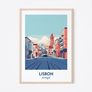 Lisbon Travel Print - Portugal, Lisbon Print, Lisbon Tram Print, Travel Print, Lisbon Poster, Lisbon Portugal Print, Portugal Poster Decor