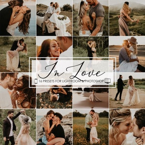 WEDDING LIGHTROOM PRESETS Desktop, Moody Wedding Presets, Lightroom Mobile Presets, Film Presets, Rustic Boho Presets, Instagram Presets