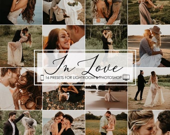 WEDDING LIGHTROOM PRESETS Escritorio, Moody Wedding Presets, Lightroom Mobile Presets, Film Presets, Rustic Boho Presets, Instagram Presets