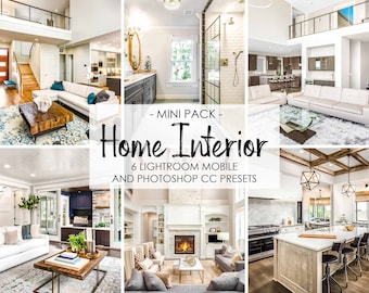 REAL ESTATE PRESETS, Home Interior Presets, Clean Architecture Presets, Mobile Presets, Bright Indoor Presets, Lightroom Desktop Presets
