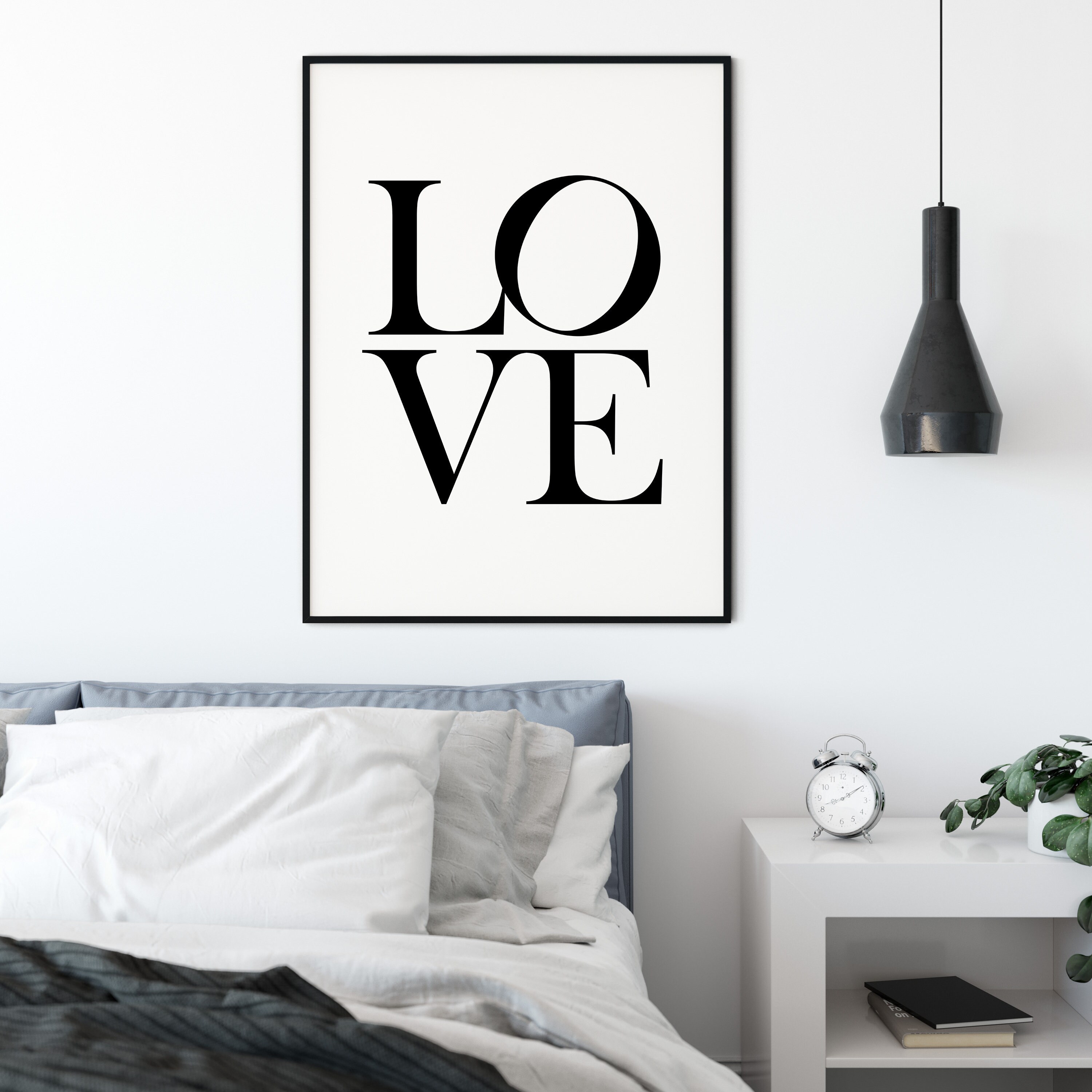 Love Print Printable Wall Art Bedroom Print Home Decor Etsy
